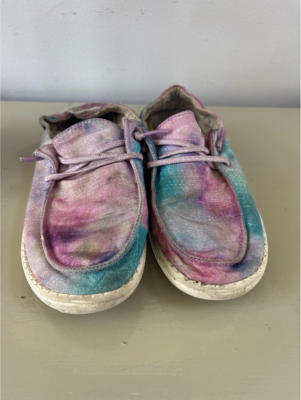 Hey Dude Wendy Youth Dreamer Unicorn Slip-On Shoes Size US 4.5 youth Girls Kids